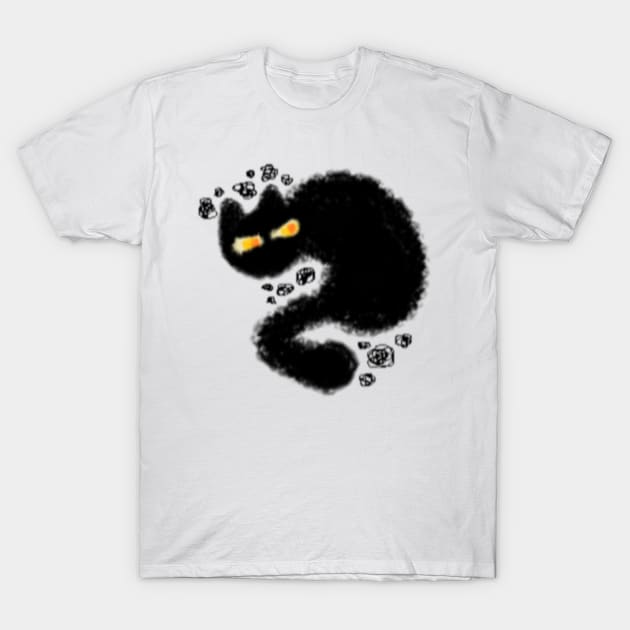 Grumpy Plotting Cat MS paint T-Shirt by Shred-Lettuce